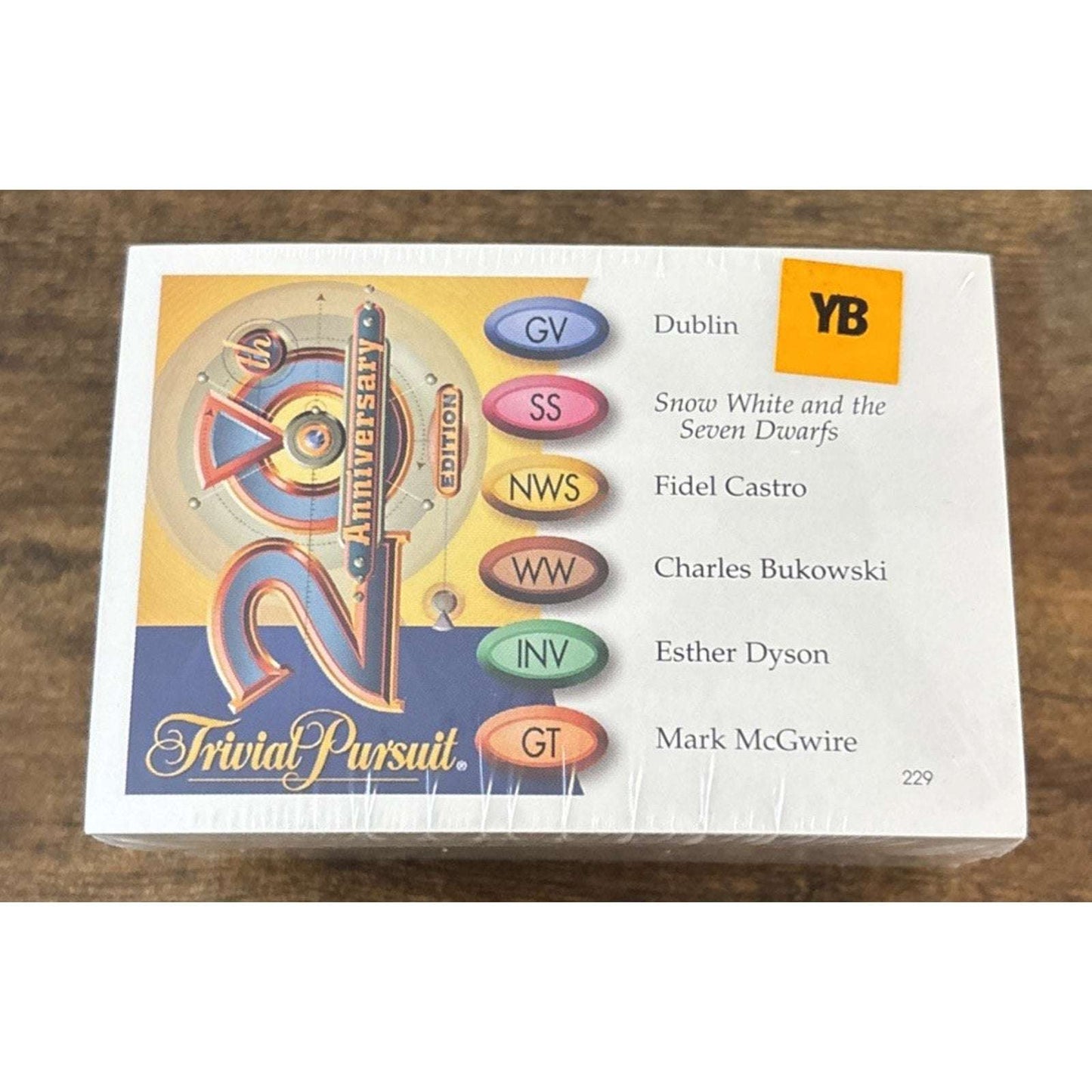 Trivial Pursuit 20th Anniversary Edition Deck of 200 YB Trivia Cards Sealed New