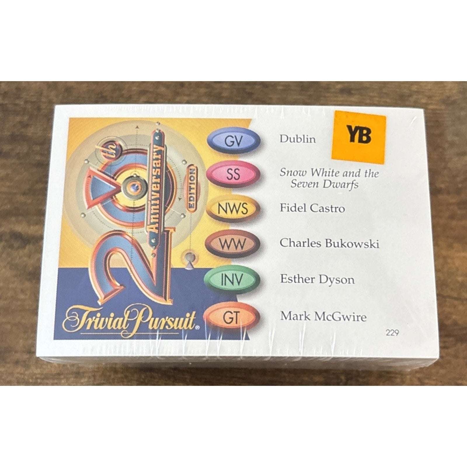 Trivial Pursuit 20th Anniversary Edition Deck of 200 YB Trivia Cards Sealed New