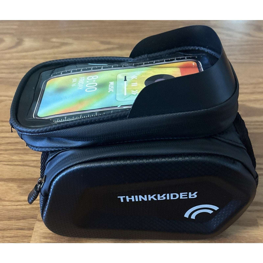 ThinkRider 3Pocket Top Tube Frame Mount Bike Bag Waterproof Cycling Phone Holder