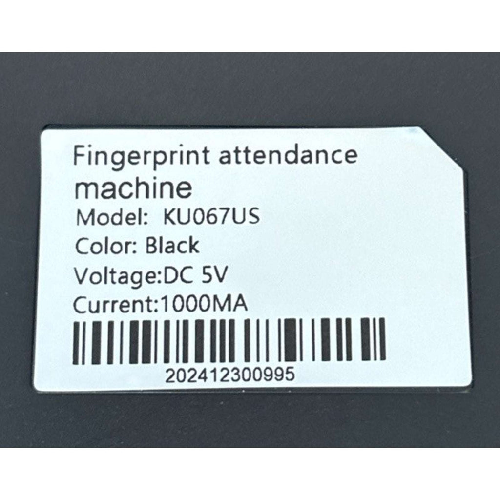 KUIIYER 2in1 Biometric Time Clock Employees Small Business Fingerprint Password