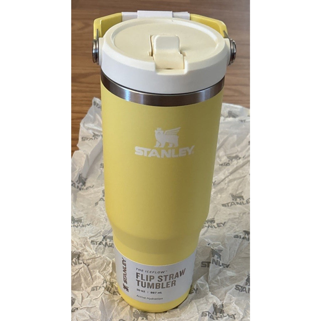 Stanley ICEFLOW 2.0 Flip Straw Tumbler 30oz Daffodil Stainless Steel Insulated