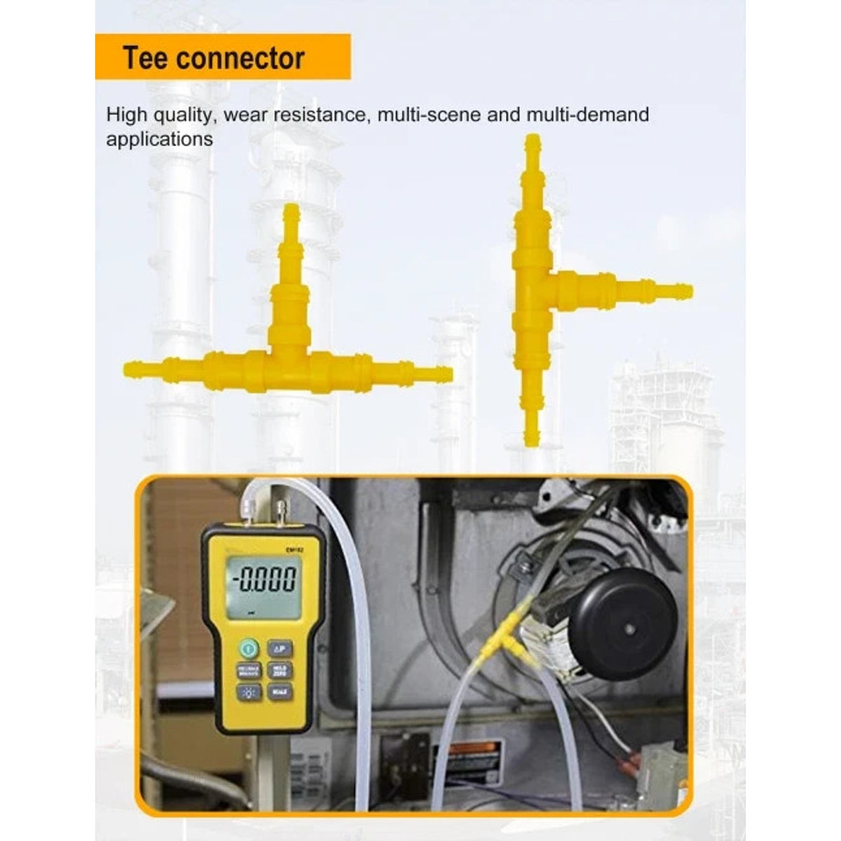 ZIBOO JL3MN Manometer Probe Kit for Klein Tools ET180 Digital Manometer w/ Case