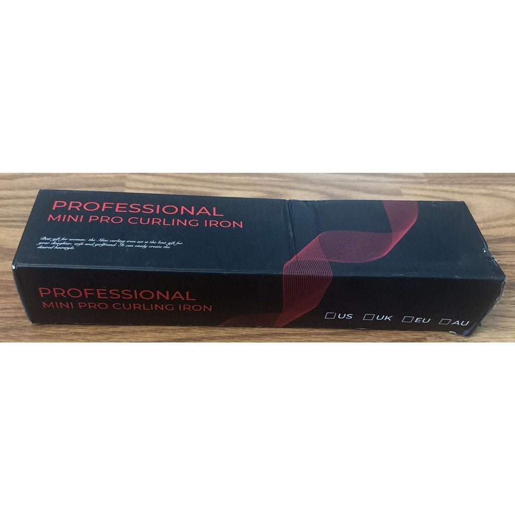 Mini Travel Curling Iron 1" 100~240V Dual Voltage, 30S Heat-Up, 3 Temp Settings