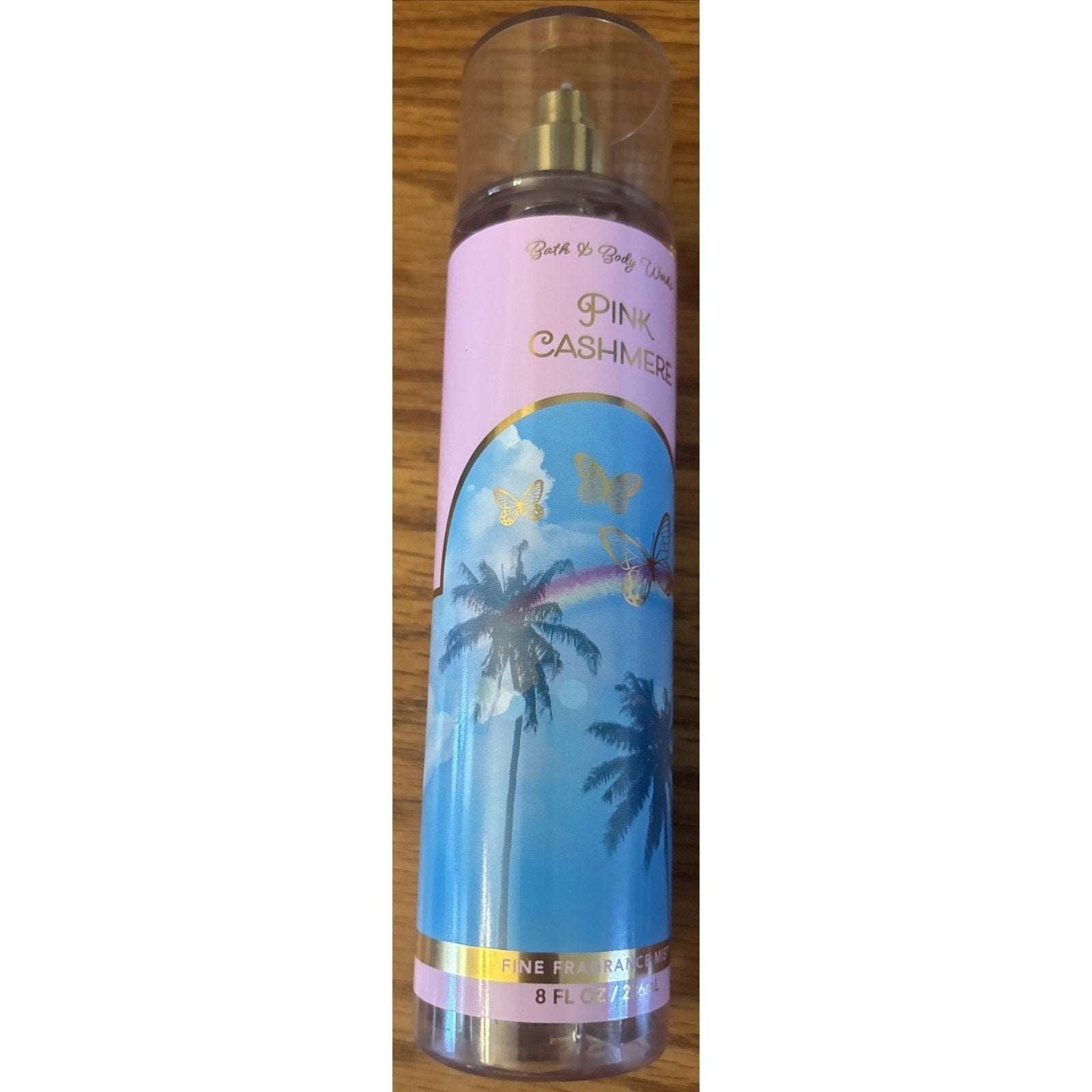5PC Bath & Body Works Pink Cashmere Body Wash, Cream & Mist + Cookie Lip Scrub+