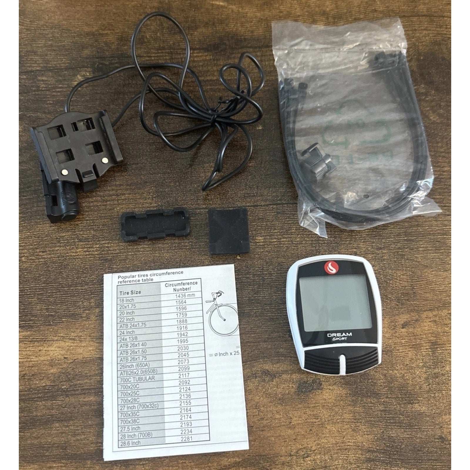 DREAM SPORT Bike Computer 16-Function Waterproof Bicycle Speedometer & Odometer