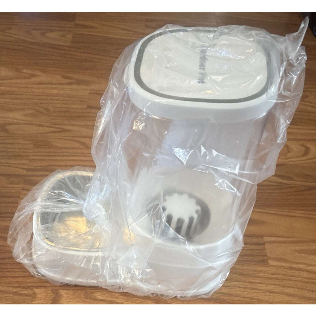 Gardner Pet Dog Automatic Gravity Water & Food Dispenser Set w/ Stainless Bowls