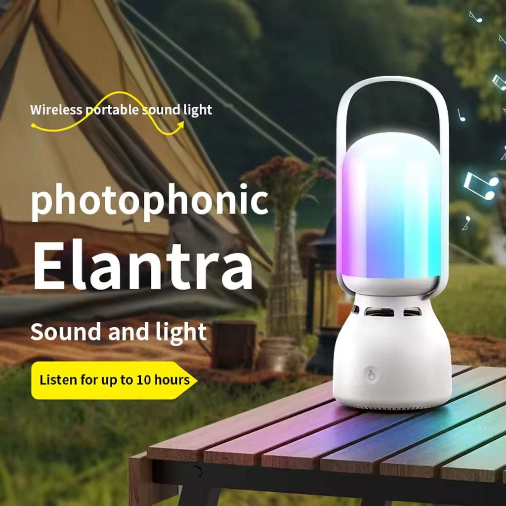 Rechargeable Camping Tent Lantern with Bluetooth Speaker Outdoor Table RGB Light