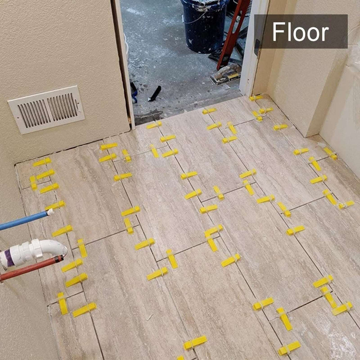 800 Pcs DGSL 1/8" Tile Leveling System with Tile Pliers - 600 Spacers 200 Wedges