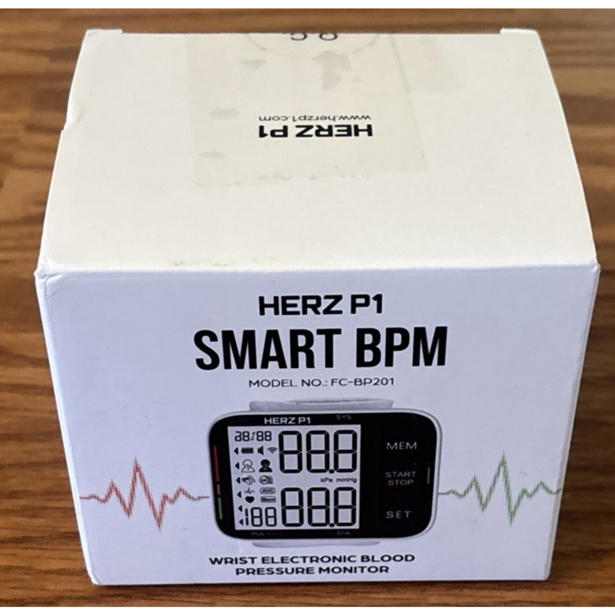 HERZ P1 Smart BPM Wireless Wrist Blood Pressure Monitor LCD, Dual User FC-BP201