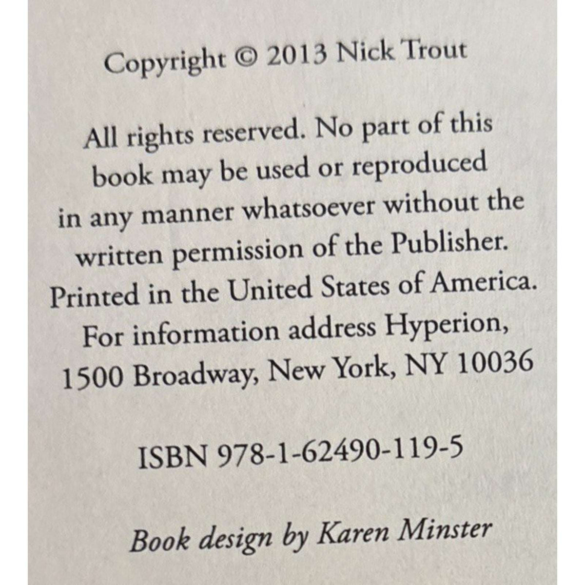The Patron Saint of Lost Dogs By Nick Trout Hardcover Book with Dust Jacket