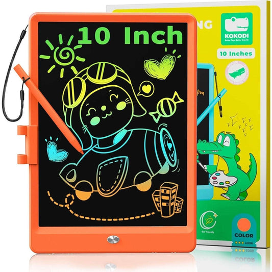 KOKODI LCD Writing Tablet, 10 Inch Colorful Toddler Doodle Board Drawing Tablet