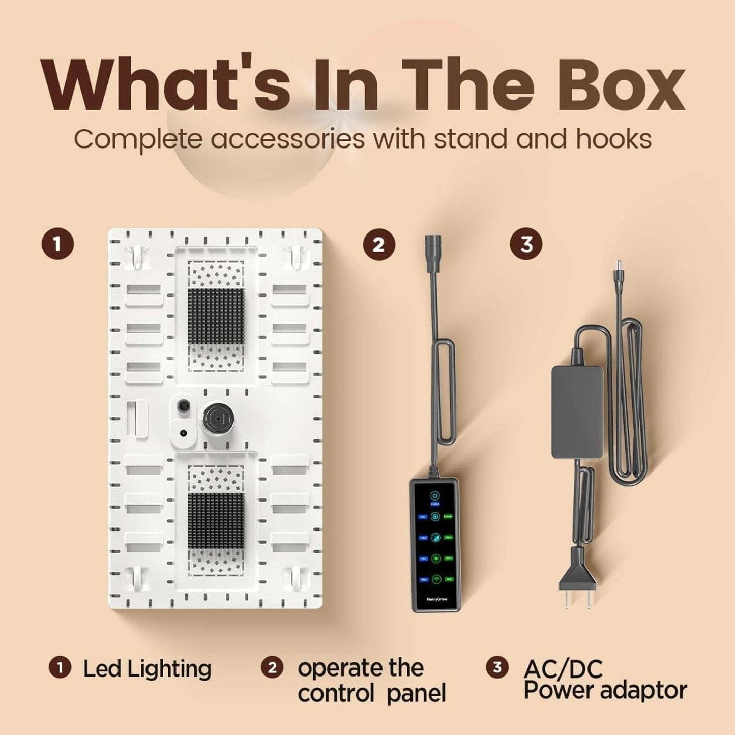 Full Spectrum Indoor Plant Grow Light Smart APP Control Expansive 2x2ft Coverage