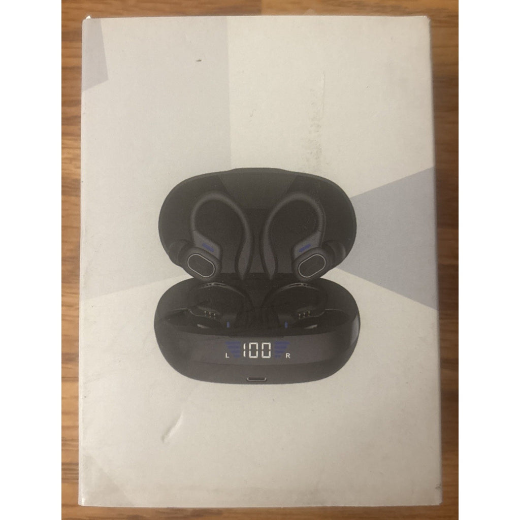 VV2 Wireless Bluetooth Earhooks Sports EarBuds W/ Charging Case IPX6 Waterproof