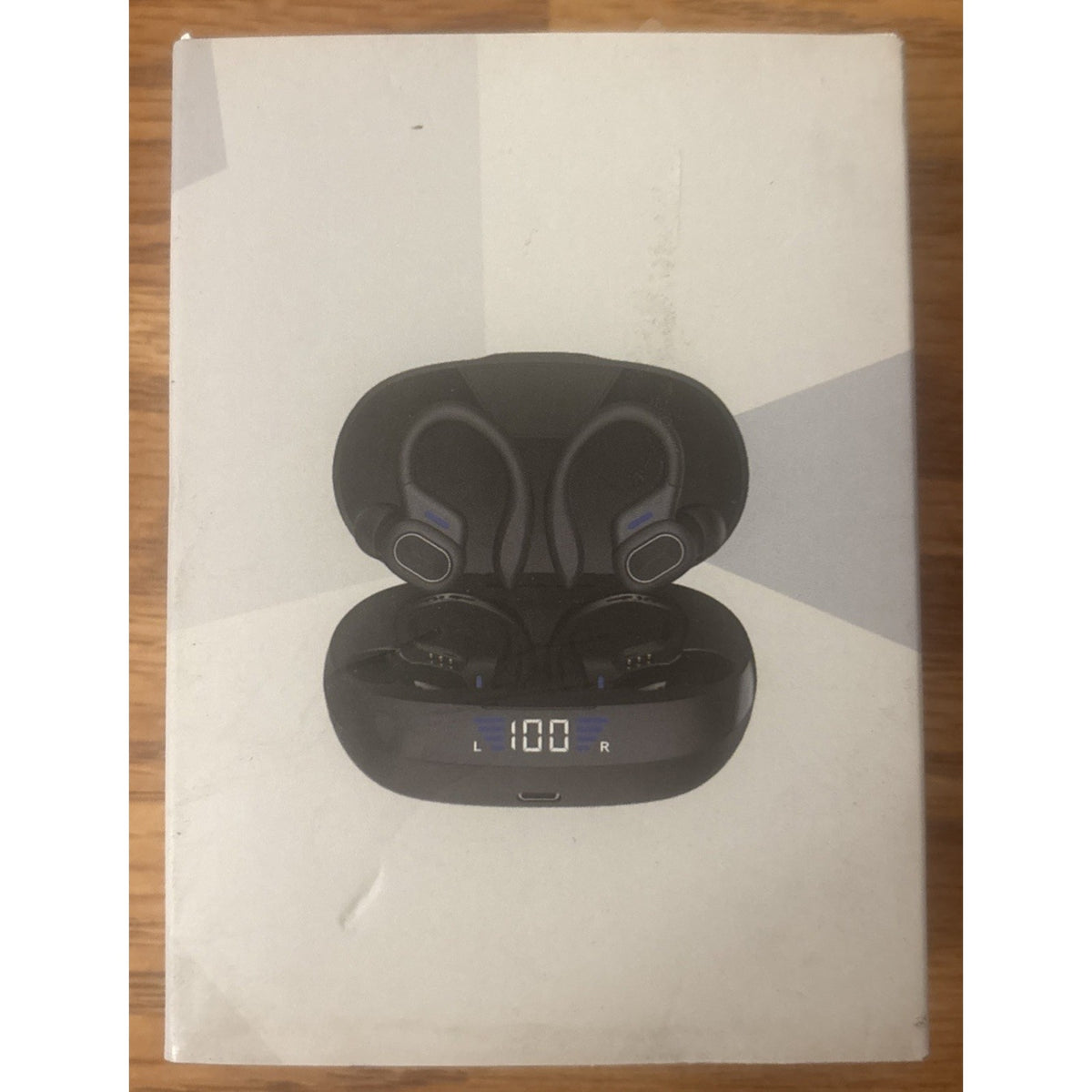 VV2 Wireless Bluetooth Earhooks Sports EarBuds W/ Charging Case IPX6 Waterproof