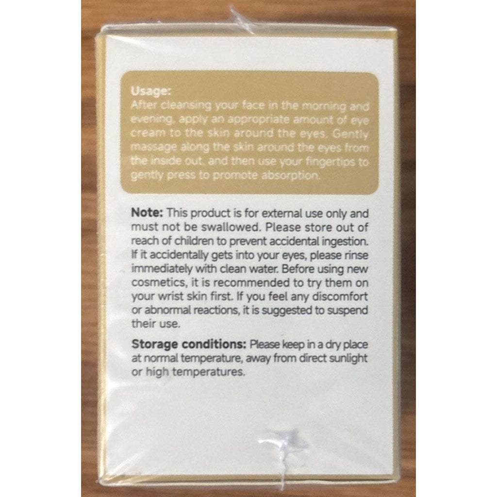 Anti-Aging Gold Collagen Firming Eye Cream For Dark Circles, Wrinkles, Puffiness