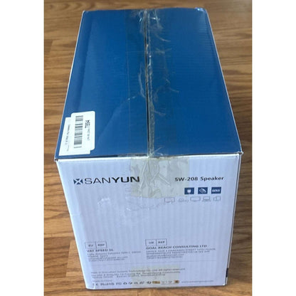 Sanyun SW208 3" Active Bluetooth 5.0 3D Surround Sound Speakers 60W Carbon Fiber