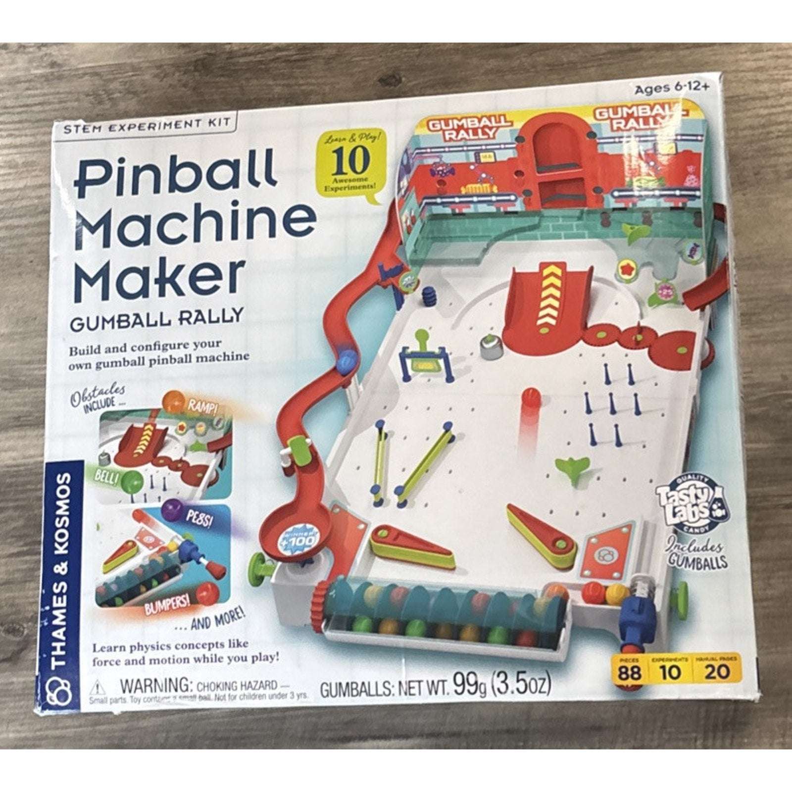 Pinball Machine Maker STEM Experiment Kit + Gumballs - Toy of the Year Finalist