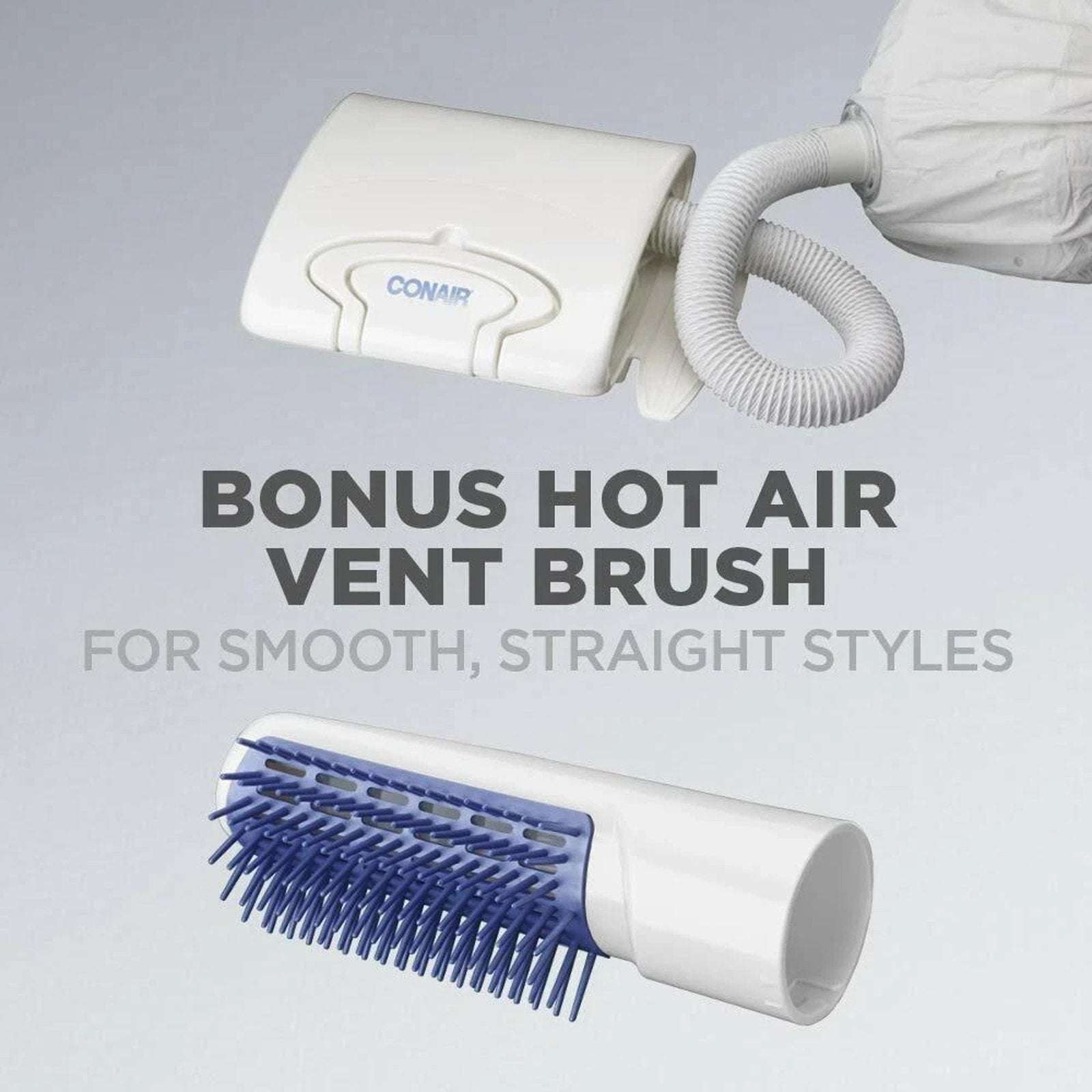 Conair Soft Bonnet Hair Dryer Styling Cap 4 Heat/Speed Settings & Volume Brush