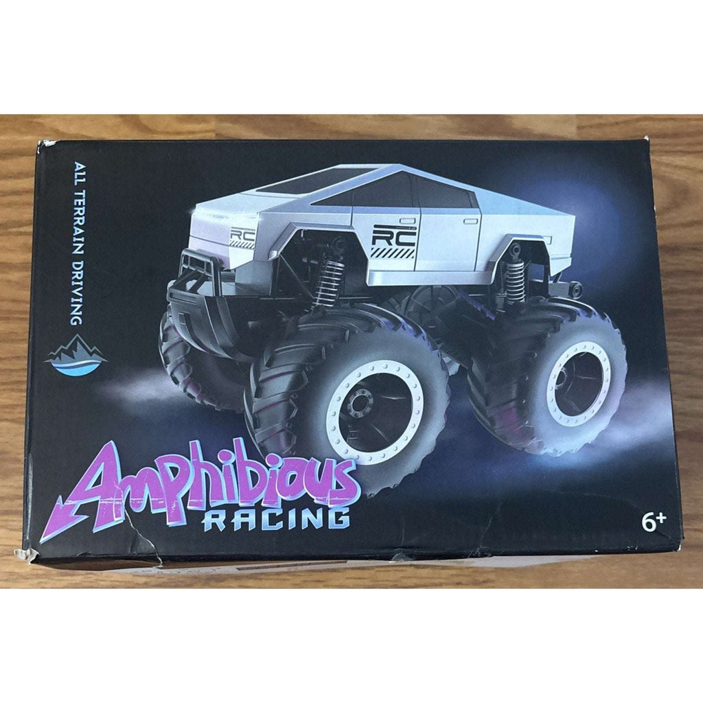 1:16 RC Amphibious Tesla 4WD All-Terrain Waterproof Monster Truck, 360° Rotation