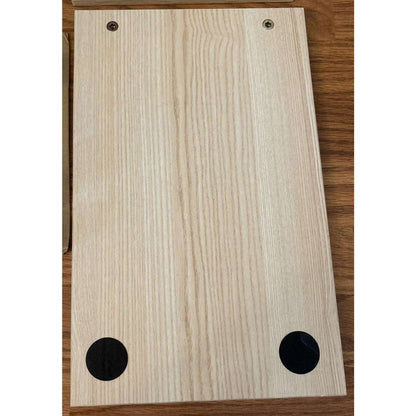 AOTHIA 43" Large Dual Monitor Stand for Desk Adjustable Riser for 2 Monitors Oak