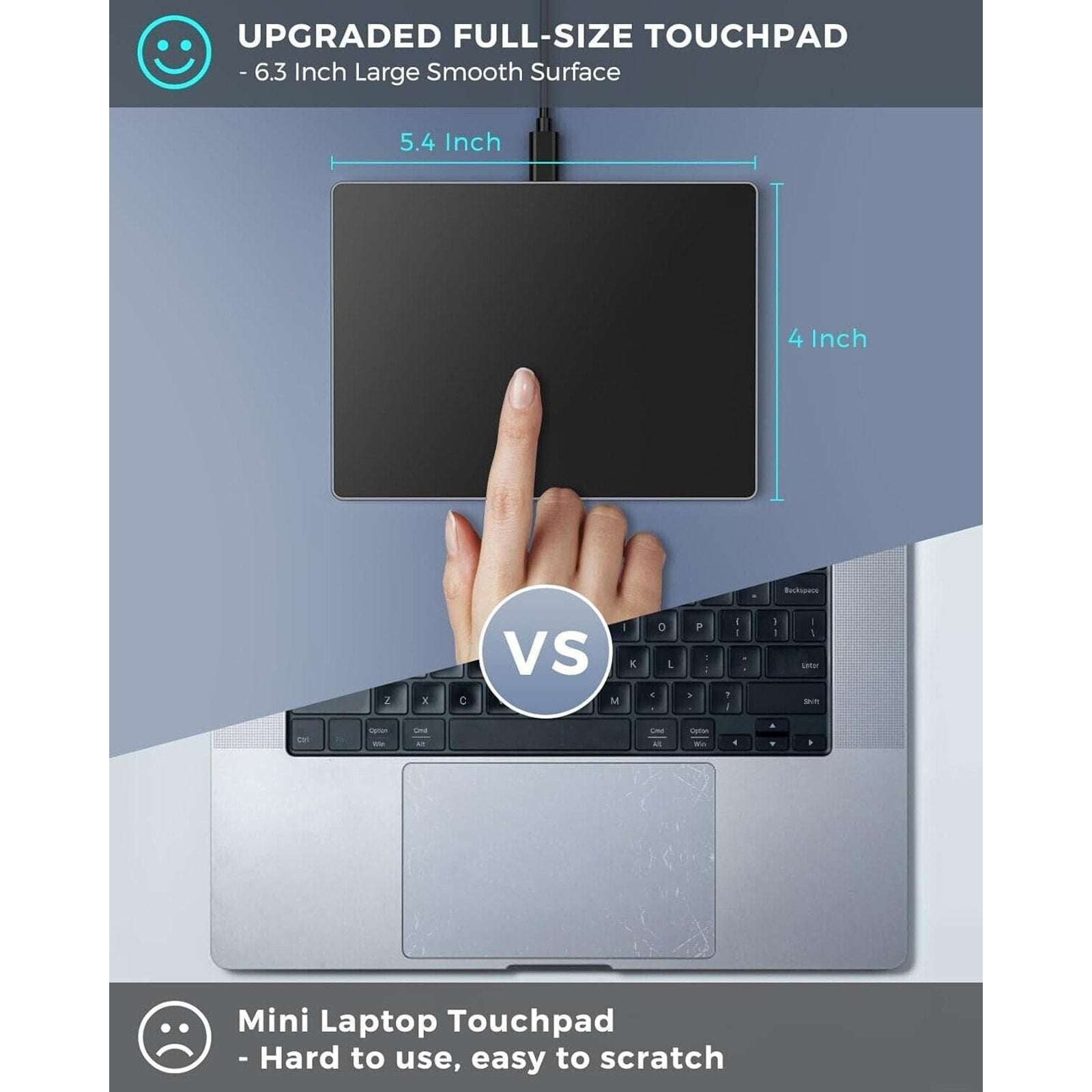 Seenda Touchpad Trackpad for Windows External USB w High Precision Navigation