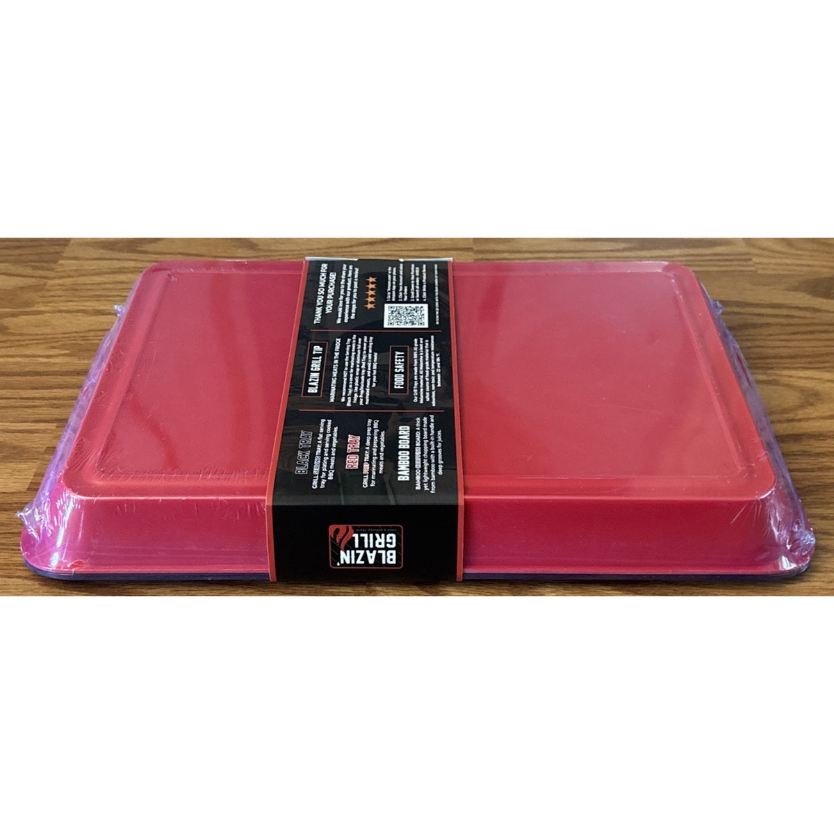Melamine Grill Prep Serving Trays w/ Cutting Board 3PC Stackable BBQ Set