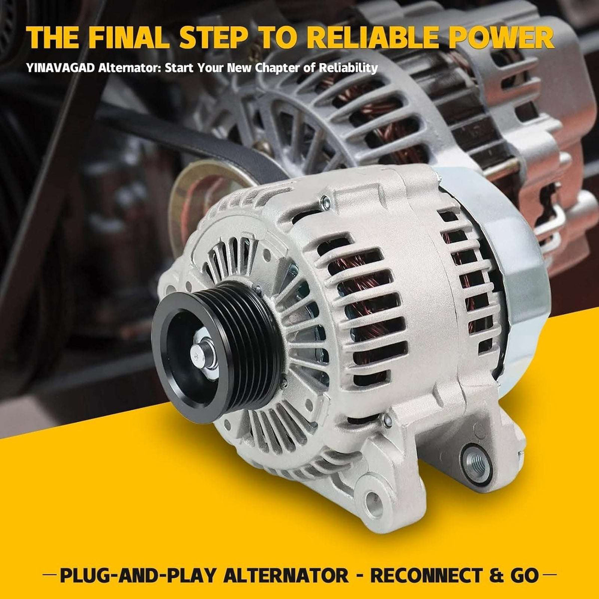 Alternator For Hyundai Azera Sonata Kia Sedona Sorento Borrego 3.8L 37300-3C120