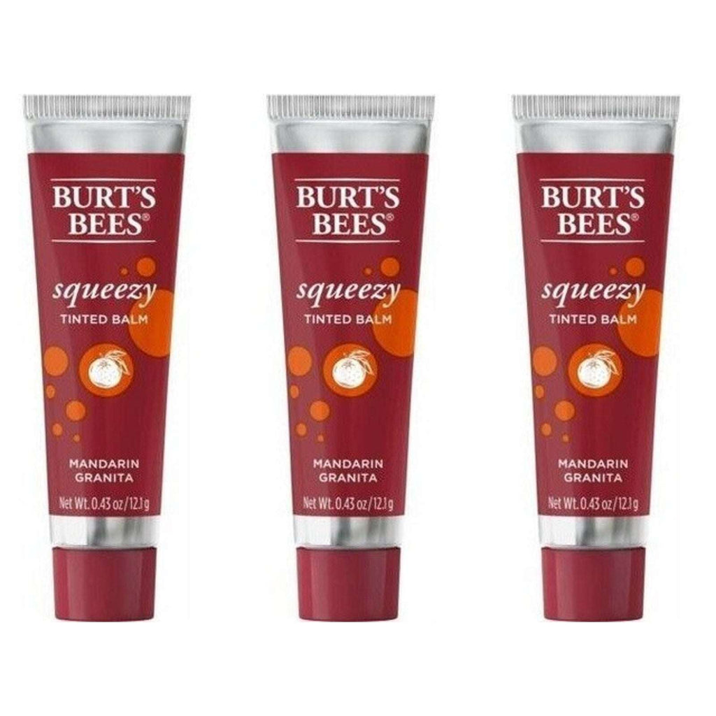 Burts Bees Squeezy Hydrating Tinted Lip Balm in Mandarin Granita (3-Pack)