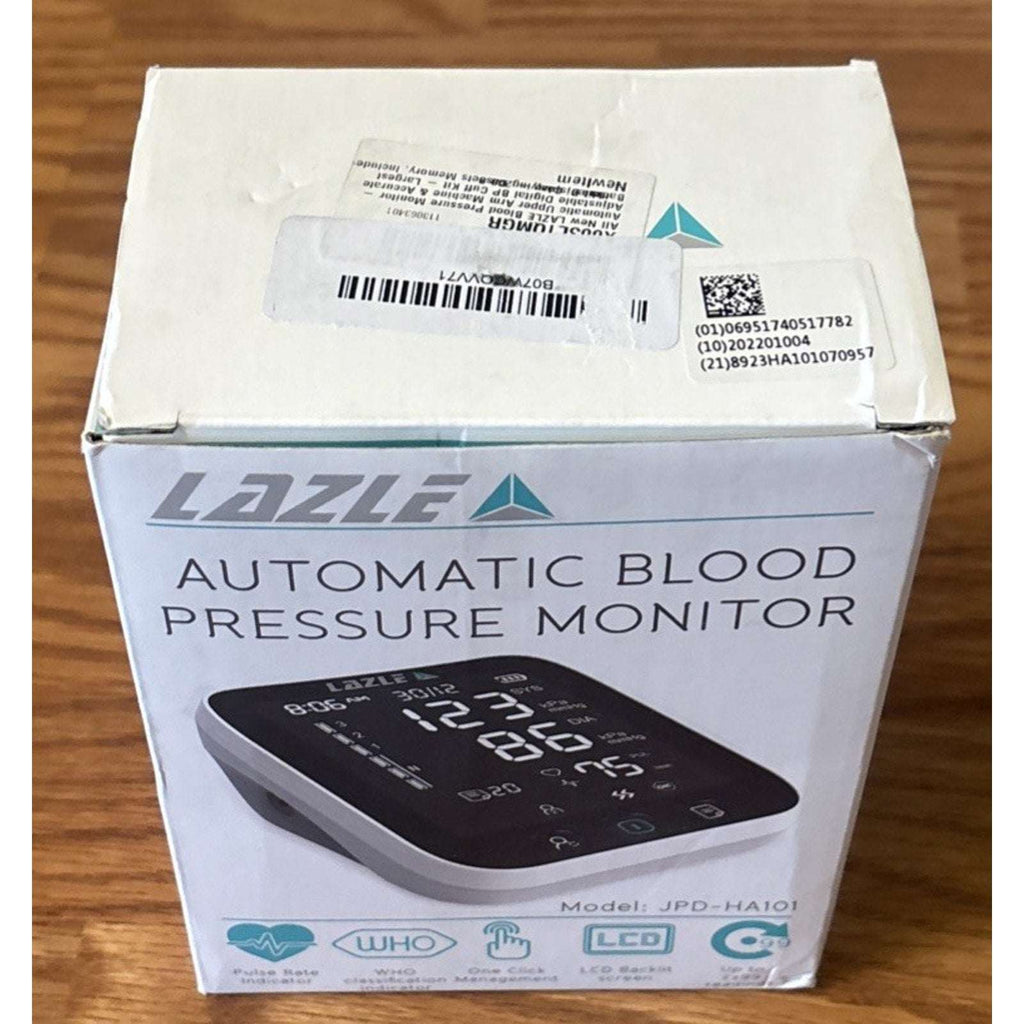 LAZLE Automatic Blood Pressure Monitor & Upper Arm Cuff w/ Advanced Accuracy NEW