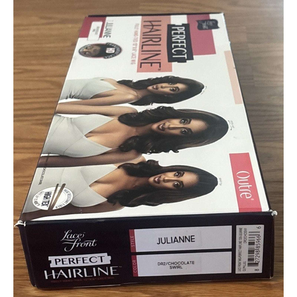 OUTRE SYNTHETIC PERFECT HAIR LINE 13X6 LACE FRONT WIG JULIANNE DR2ChocolateSwirl