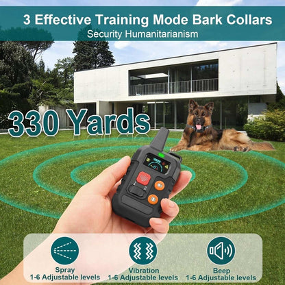 Citronella Spray Training Dog Collar Rechargeable Waterproof + 1 Spray Refill