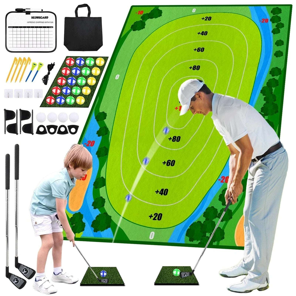 Golf Chipping Game Portable Sticky Golf Target Practice Set Indoor/Outdoor 3Mode