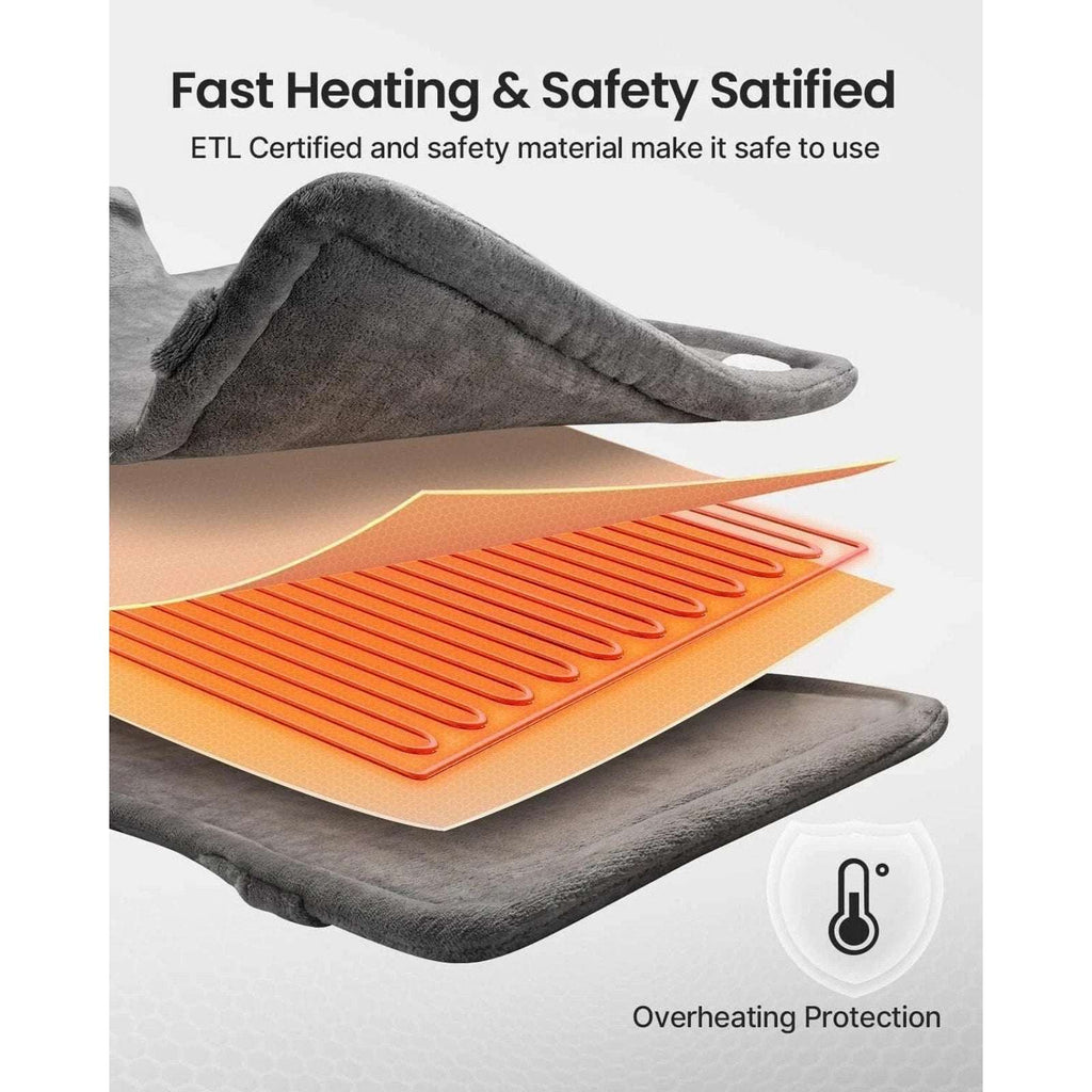RENPHO Wearable Fast Heating Pad Neck Back & Shoulder w 6 Levels & 3 Timers