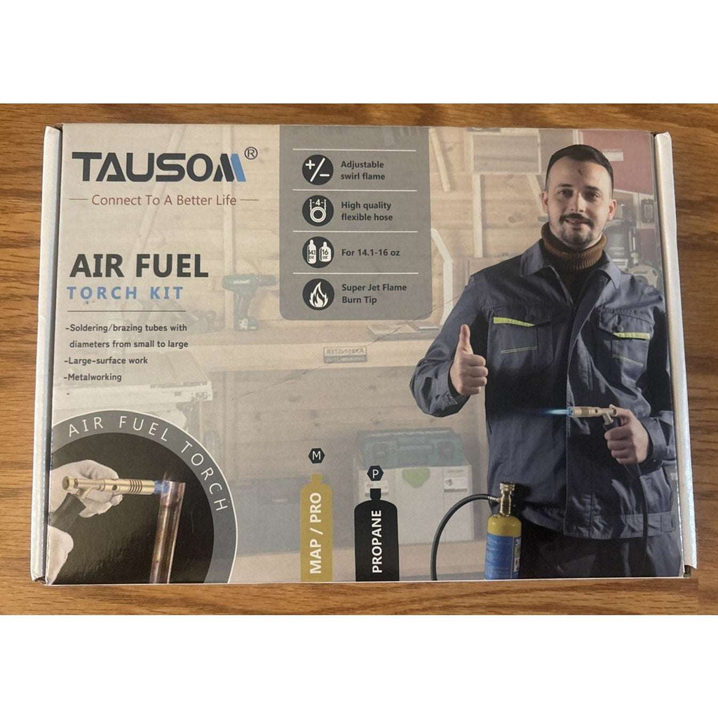TAUSOM Air Fuel Torch Kit MAPP/MAP-Pro/Propane with Pressure Regulator, Heat Adj