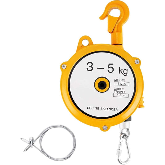 EW-5 Retractable Spring Balancer, 3-5KG(6.6-11Lbs) 1.5m Cable Hanging Tool
