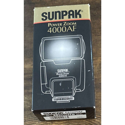 SUNPAK POWER ZOOM 4000AF FOR Minolta i, xi, si Series PZ4000AF