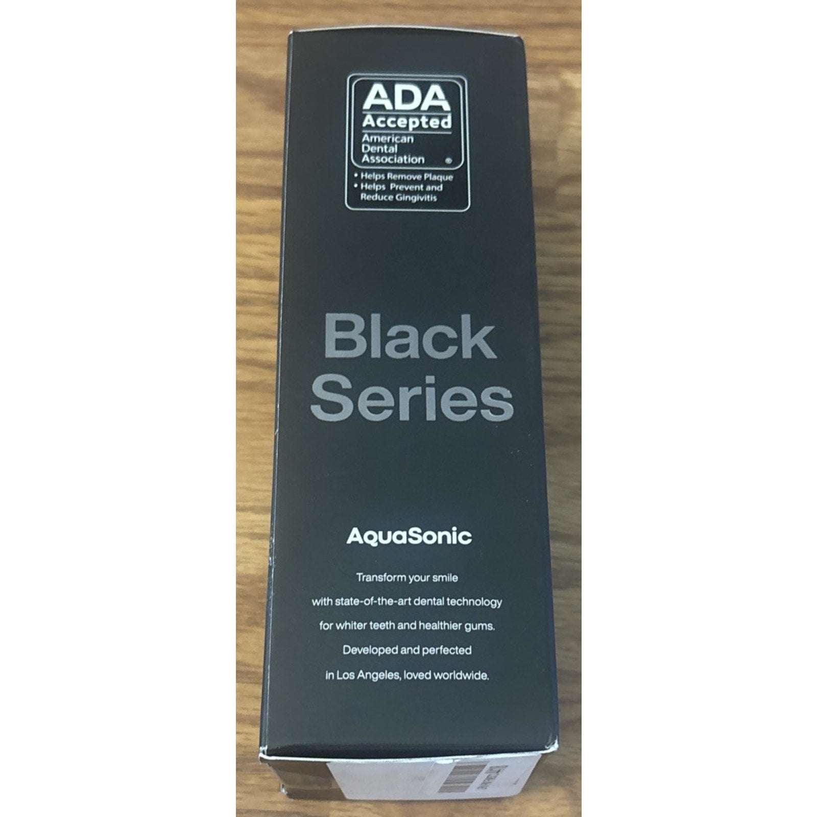 Aquasonic Black Series Electric Toothbrush Ultra Whitening + Case, 8 Heads ADA