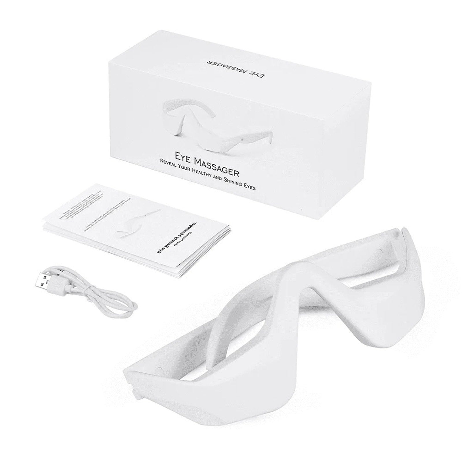 EMS Micro-current + Red Light Therapy Under Eye Beauty Massager 4 Modes/3 Levels