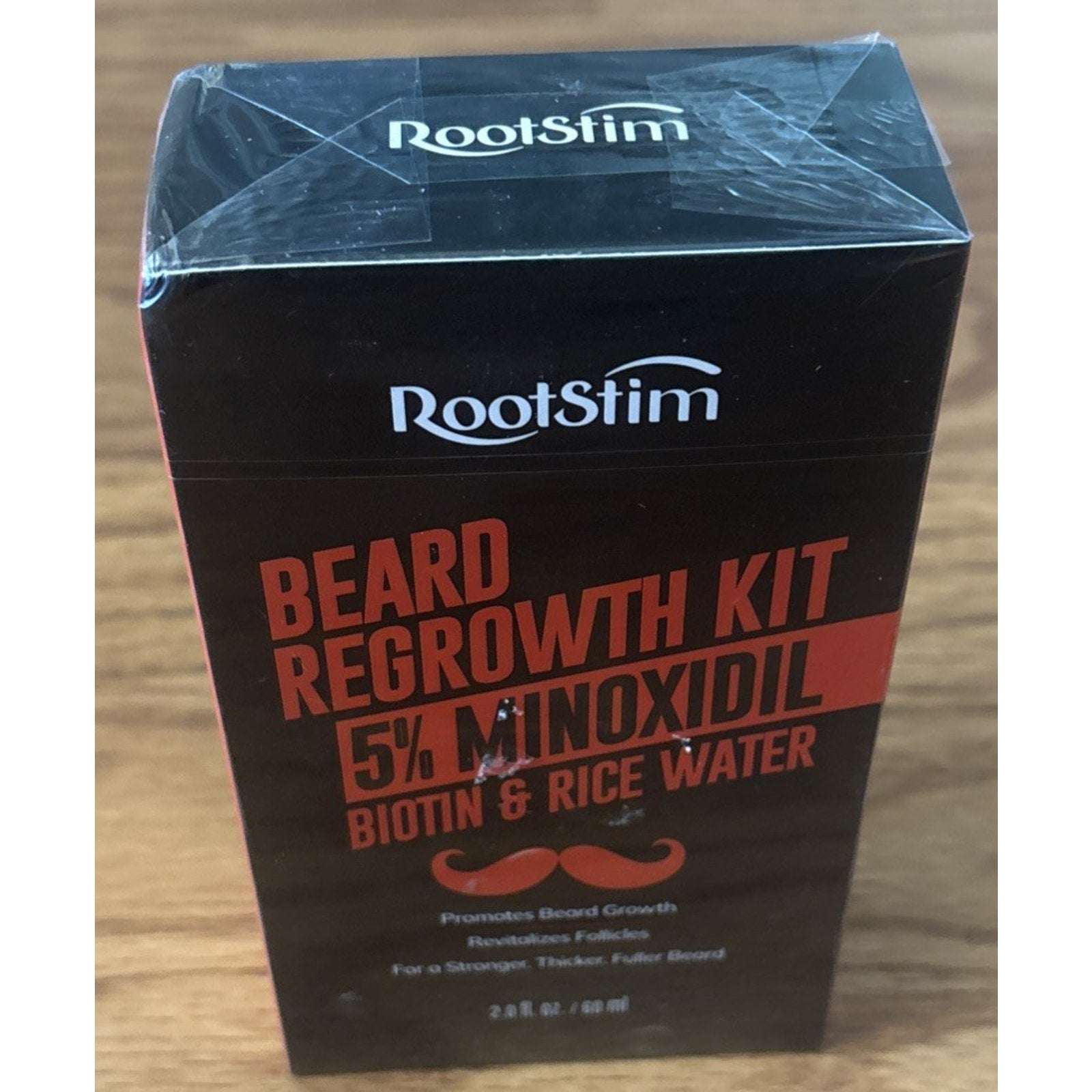 RootStim 5% Minoxidil Beard Regrowth Serum Spray for Men w/ Biotin & Rice Water