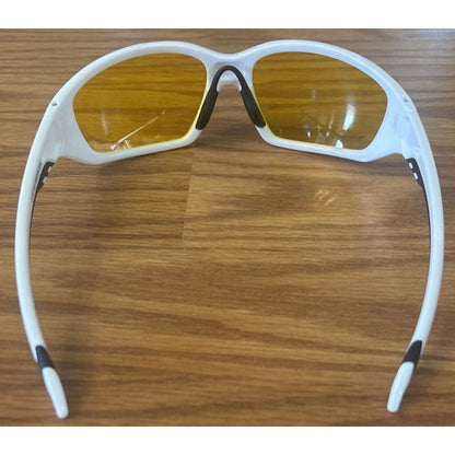 BIRCEN Night Vision Anti Glare Glasses White Sports Frames for Driving Fishing +