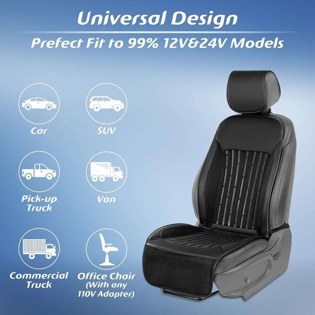 2026 Cooling & Massage Car Seat Cover(Front Seat)Cushion, 12V-24V Universal Fit