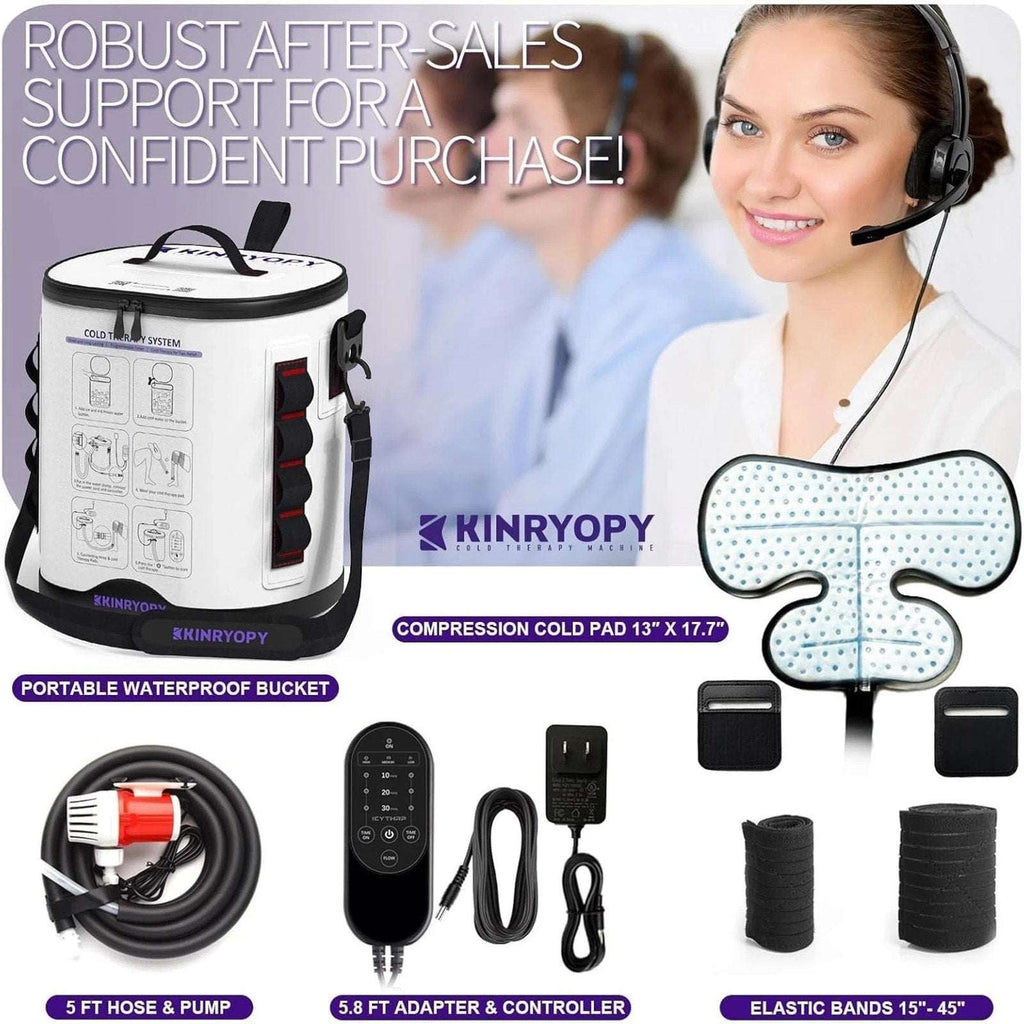 Kinryopy Shoulder Cold Therapy Machine Programmable Timer Portable Ice System