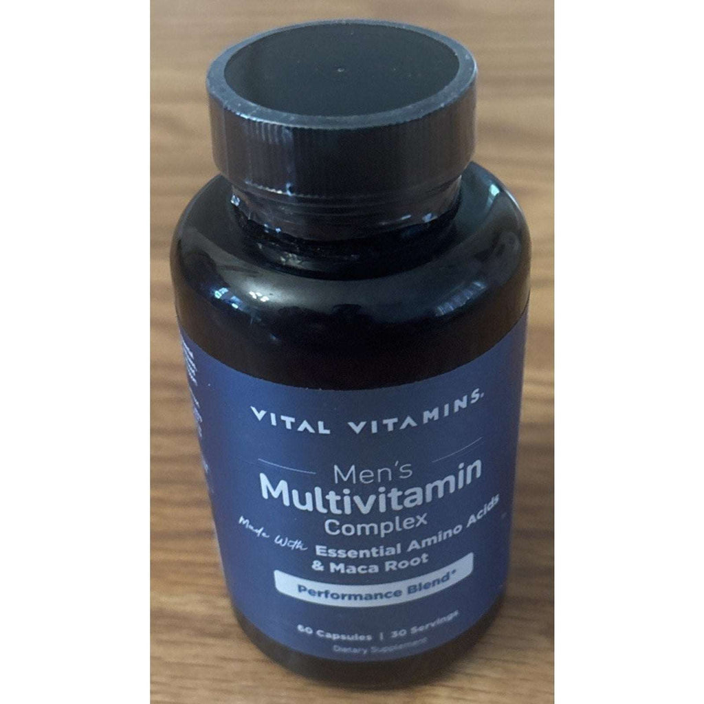 Vital Vitamins Men's Multivitamin Performance Blend Amino Acids & Maca 60 Caps