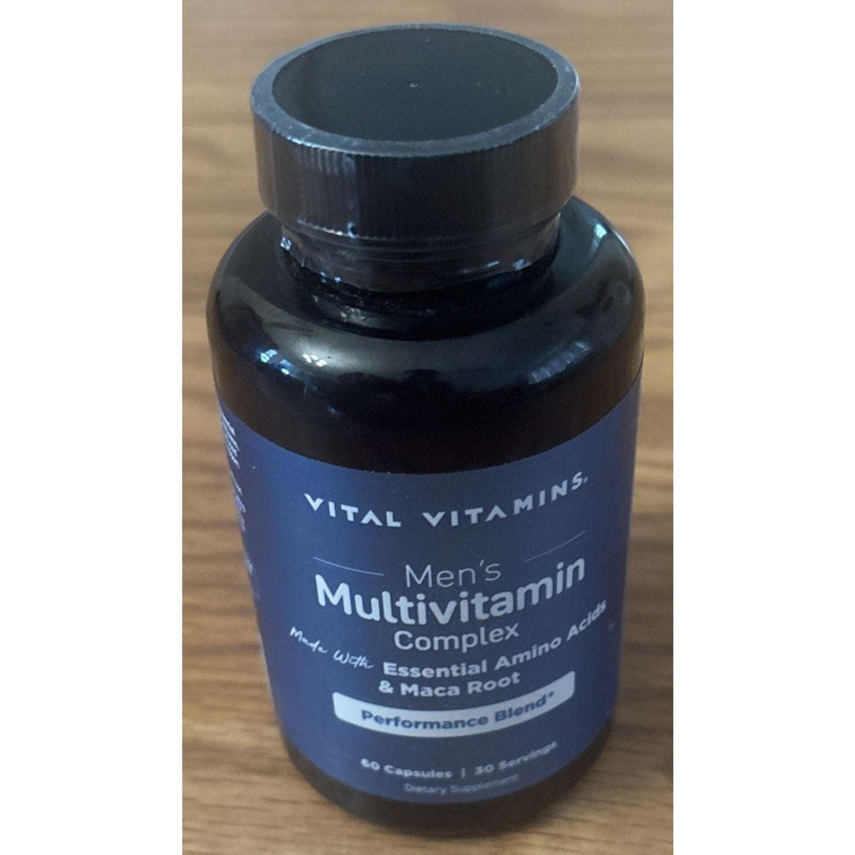 Vital Vitamins Men's Multivitamin Performance Blend Amino Acids & Maca 60 Caps