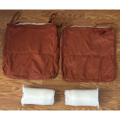 Favoyard Patio Chair Cushions 19 x 19 x 3 Inch Waterproof Outdoor Seat 2 Pack