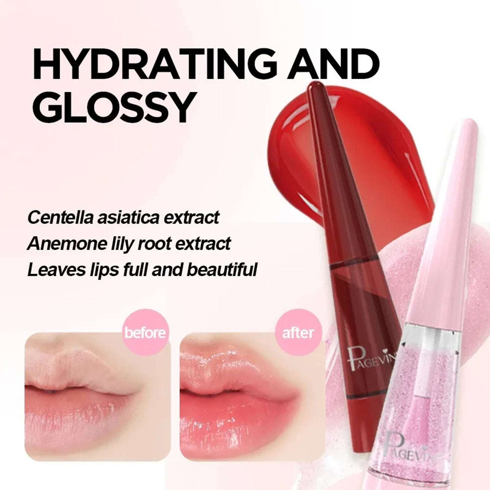Page Vine Expert Clear Gloss Lip Plumper Exfoliating Lip Oil Exp 11/2030