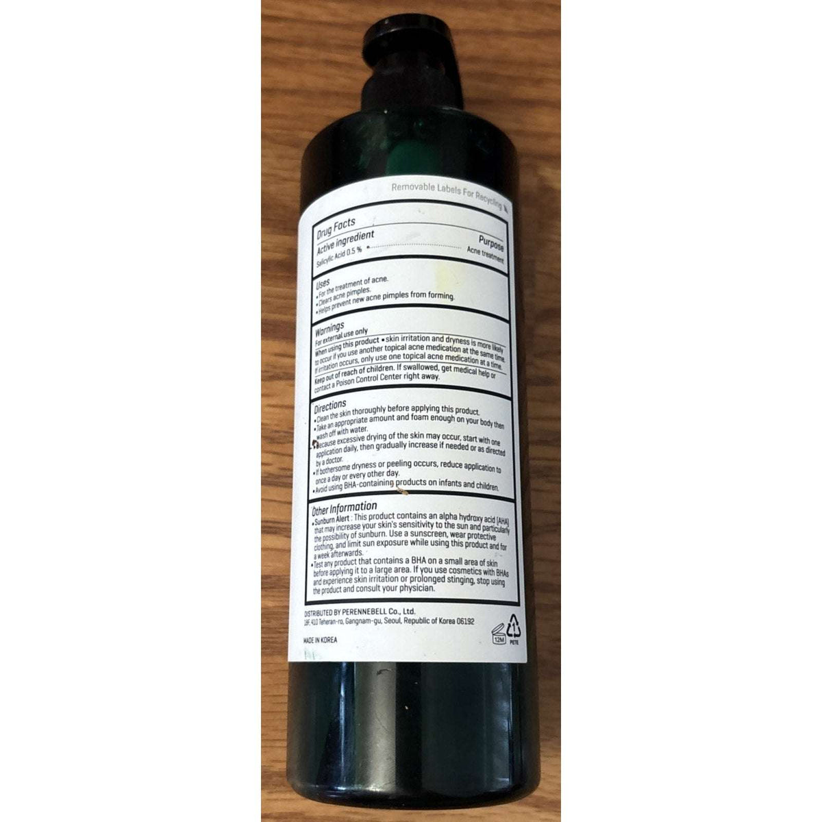 SOME BY MI AHA BHA PHA 30 Day Miracle Acne Clear Body Cleanser 14.10oz Salicylic