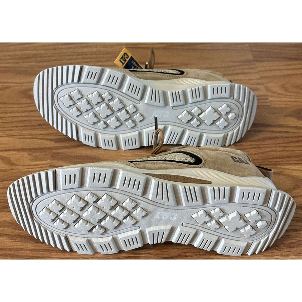 Caterpillar CAT Suede & Mesh Non-Slip Lace-Up Low Cut Sneakers Men's Sz 10 Wide