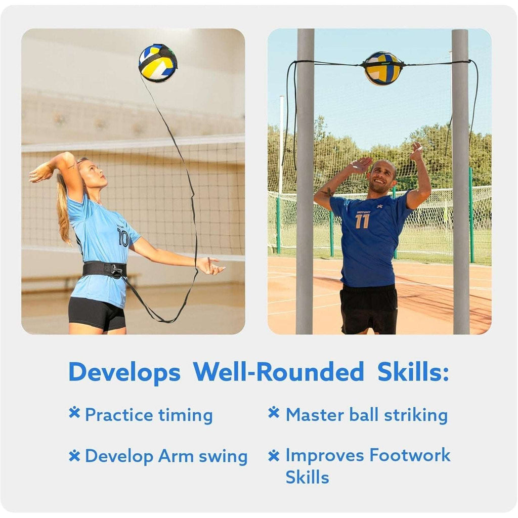 Volleyball Training Aid MasterKit VolleyPal Solo Trainer - Serve, Spike & Set