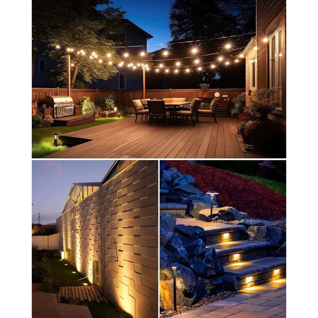 SUNVIE 100W Low Voltage Landscape Transformer Outdoor Lights Timer Photocell
